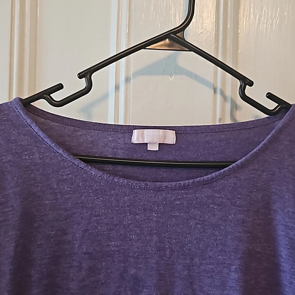 Purple Long Sleeve Maternity Top Side Ruching XXL - Picture 4 of 8